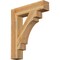 Ekena Millwork Merced Block Rough Sawn Bracket, Western Red Cedar, 6"W x 30"D x 36"H BKT06X30X36MRC05RWR - alternate 1